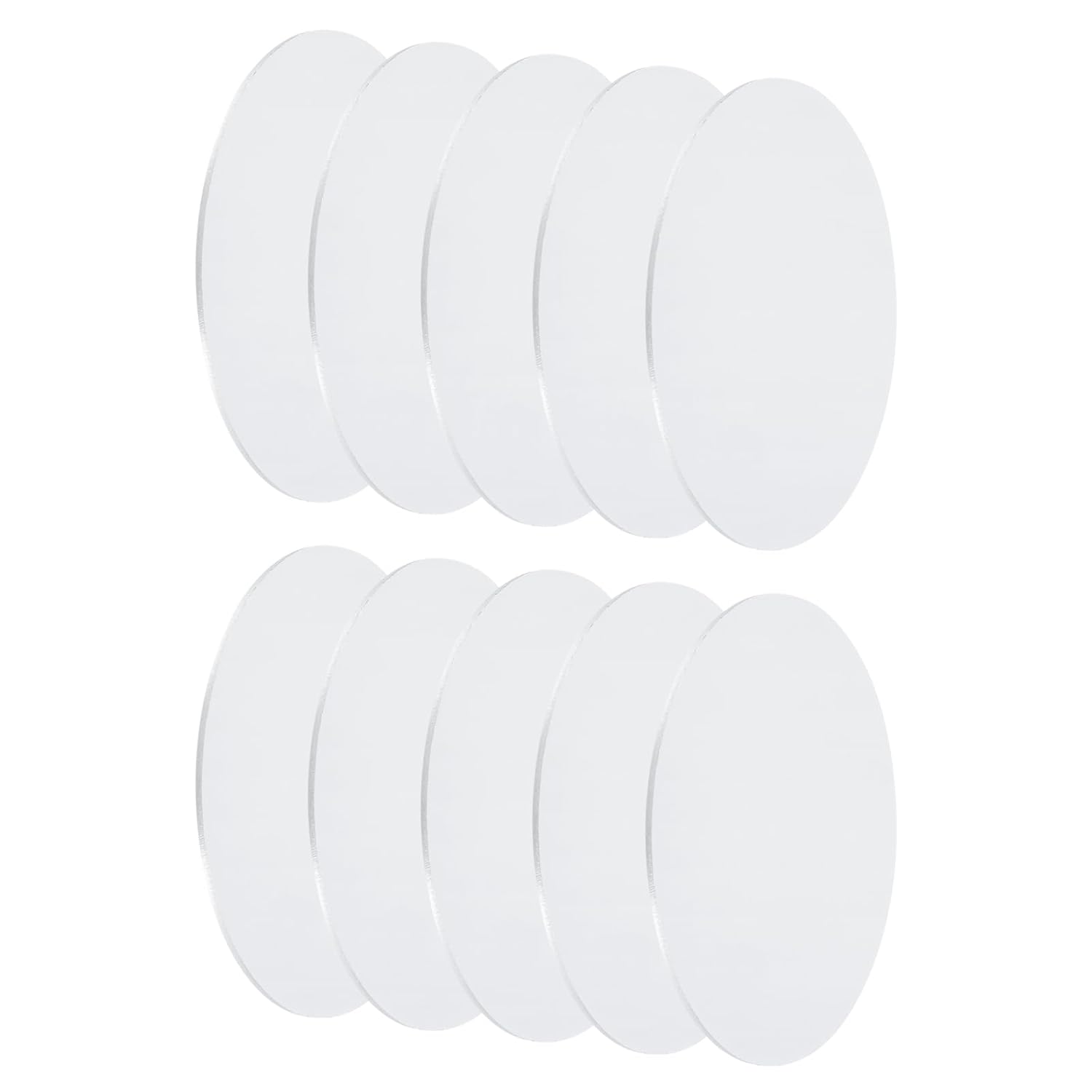 uxcell 8Pcs Aluminum Disc, 6"(150mm) Diameter 0.06"(1.5mm) Thickness Round Aluminum Sheets 1060 Aluminum Circle Plates for Metal Stamping