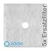 5x Filter für Maico ZF 60/100 Lüftungsgeräte Staubfilter - für Maico Lüfter - 135 x 135 mm, Ø 22 mm, Klasse G2, 9 mm - alle ER-Typen - ER-AP/APB 0093.0680 - Made In Germany!