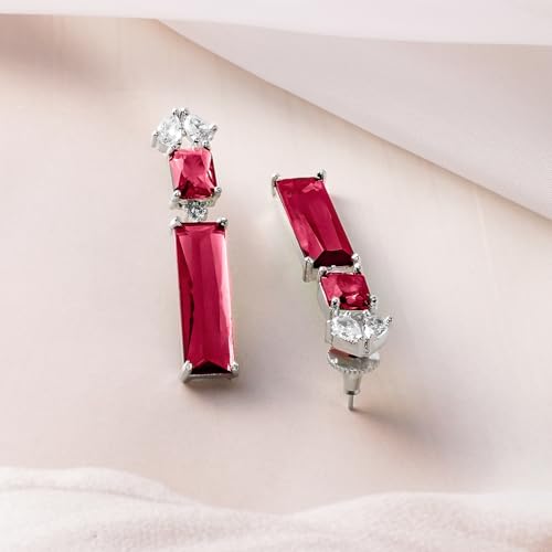 Image of Rubans Necklace Set American Diamond Zirconia Jewellery Gift for Women & Girls