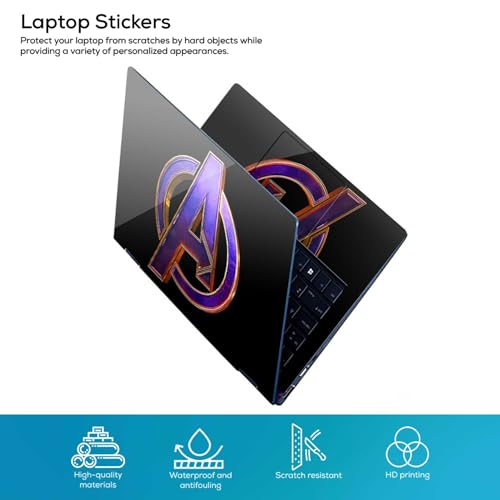 Image of Full Body Laptop Skin /Sticker /Cover Bubble-Free| Laminated| Removable| HD Quality Sticker for Laptops Upto 15.6 Inches Compatible with Hp /Dell /Acer /Lenovo /Asus etc.(DSGN-427)