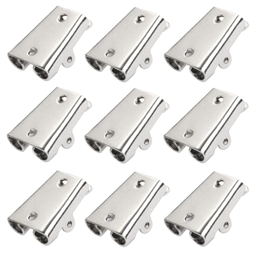 Doitby 9Pcs Bolo Tie Clasps Bolo Tie Slider Clips Hardware Accessories for Jewelry DIY Making