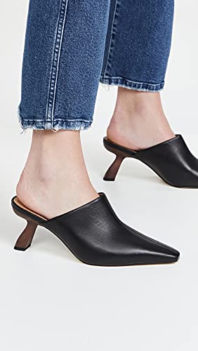 Sam Edelman Skya Black Leather Pointy Toe Slip On Spool Heel Fashion Ankle Pumps3