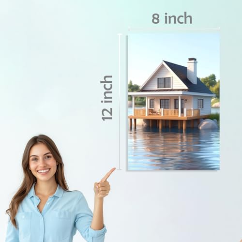 Image of SiddArtify Cottagecore Wall Art Prints Set - Whimsical House Poster Decor for Living Room Bedroom - 8x12 inch Board Pack of 6