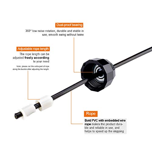 image for SHSF Speed Jump Rope Tangle-Free with Ball Bearings Rapid Cable and 6�