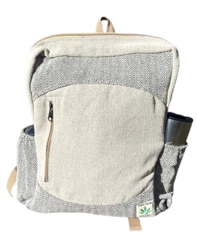 Gurkha Backpack Handmade Unique design Himalayan Hemp 17 IN Large Hippie, Festival, Hiking & Tablet Backpack - Handmade in Mt. Everest Country Nepal4