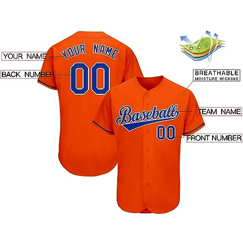 Custom Hip Hop Baseball Jersey, Personalized Button Down for Men Youth miniatura 2