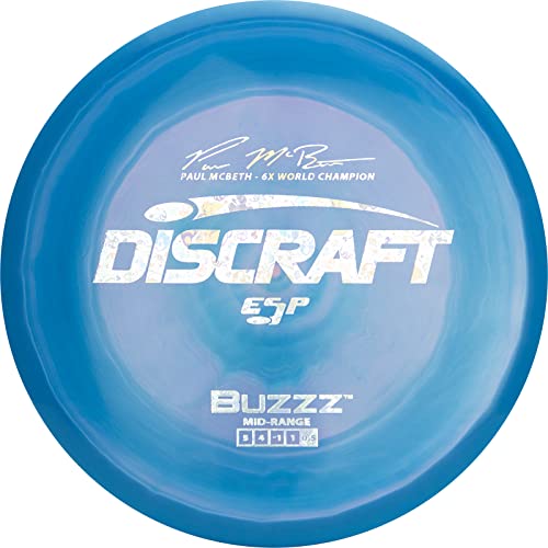 Discraft ESP Buzzz Paul McBeth 6X Signature Series 175-176 Gram Mid-Range Golf Disc