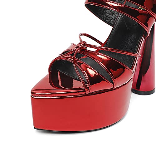 Chaussures de mariage fermées talons de plateforme pointues décontractées dames - 3
