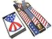 Brand NEW Awesome PATRIOTIC USA FLAG Suspenders And Matching Bow tie Set - Adjustable