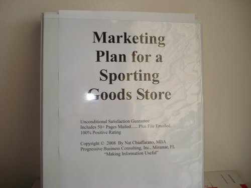 Marketing Plan for a Sporting Goods Store (Fill-in-the-Blank Sporting ...