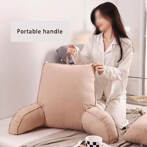Oreiller de lecture orange : coussin de soutien lombaire léger et dossier portable - 7