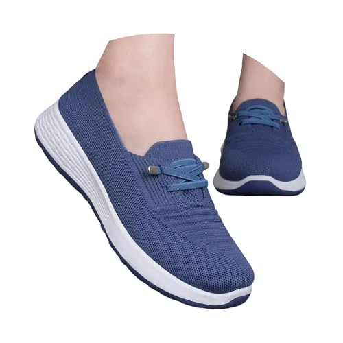 Baskets légères respirantes pour pieds sensibles sans lacets
