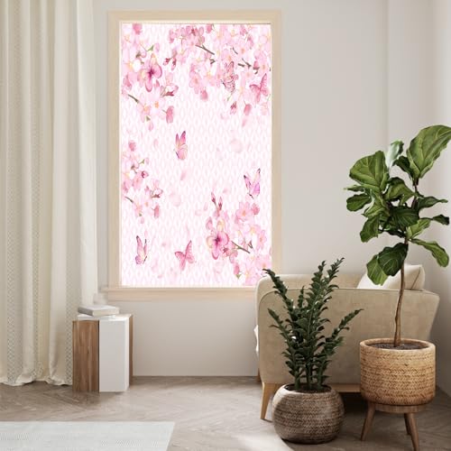 Vinilo decorativo para ventana Pink Art Cherry Blossom miniatura 4