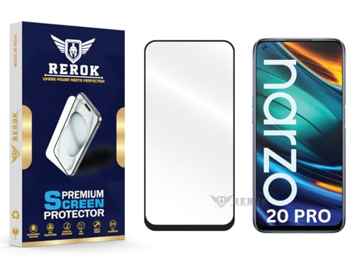 Image of Gorilla Tempered Glass Screen Protector Compatible with Realme Narzo 20 Pro [Pack of 1] | Edge-to-Edge, Bubble-Free, Case Friendly, Easy Installation Kit