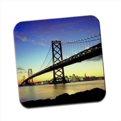 Bridge In San Francisco Crossing Water Single Coaster
