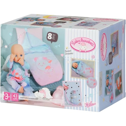 BABY born Annabell Sweet Dreams Value Set 43cm Doll Clothes Outfit with Accessories (703717)