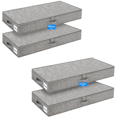 Almacenamiento bajo cama de perfil bajo con paneles rígidos HMJGDZG