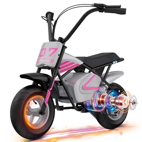 EVERCROSS Moto Eléctrica para Niños, 300W Motocicleta, 20 km/h, Alcance de 15 km, Ruedas de 11'', Moto Cross para Niños de 3-12 Años