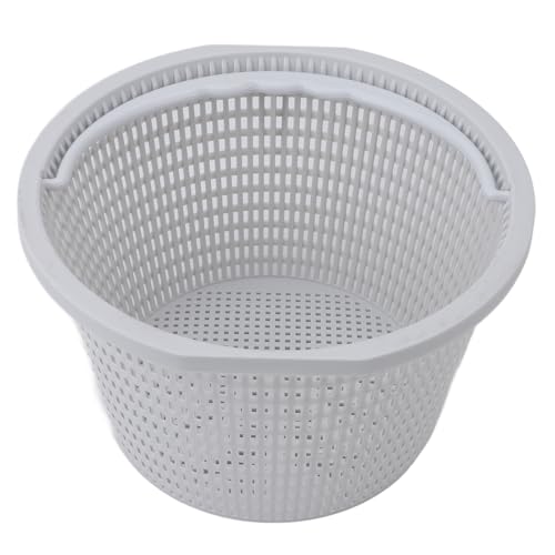 Skimmer Basket, Pool Basket Plastic Pool Filter Basket, Universal Skimmer Basket, Large Size Filter Basket Replacement Pool Basket Skimmer with Handle for Swimming Pools, Spas
