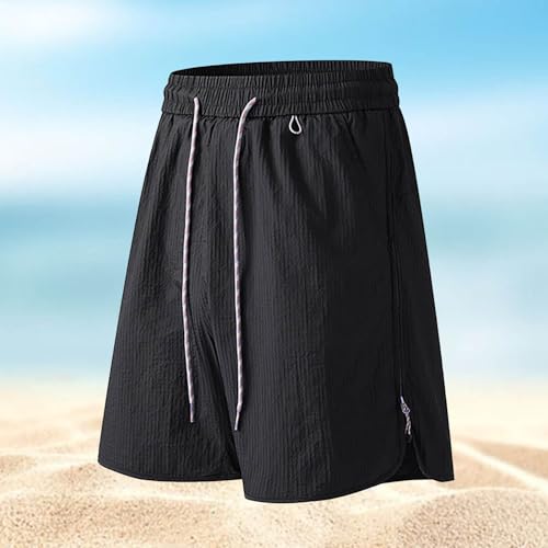 Short cargo ample pour homme stretch et uni avec poches pratiques - 3