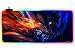 Produktbild DORRISO Neu Gaming Mauspad Großes RGB 900x400x3 mm XXL LED Schreibtischunterlage Wasserdicht Anti Rutsch Mauspad Matte für Computer PC Professionelle Gamer Mousepad Flammen Wolf