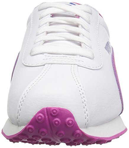 Image of PUMA Unisex-Child Turin II Slip on Sneaker, White-Ultra Magenta, 7 M US Big Kid
