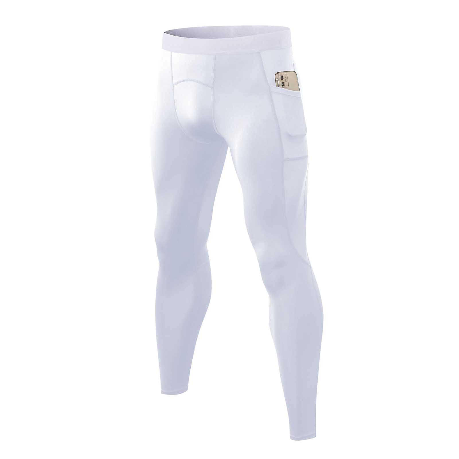 belity Men Compression Pants Elastic Waist Side Pockets Moisture-Wicking Stretchy Tights Running Weightlifting Athletic Leggings-picture-28