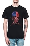 Impreso en la Europe Americano Hecho Ideas - Gratis Pensamiento Hombre Camiseta tee Negro Men\'s Black T-Shirt