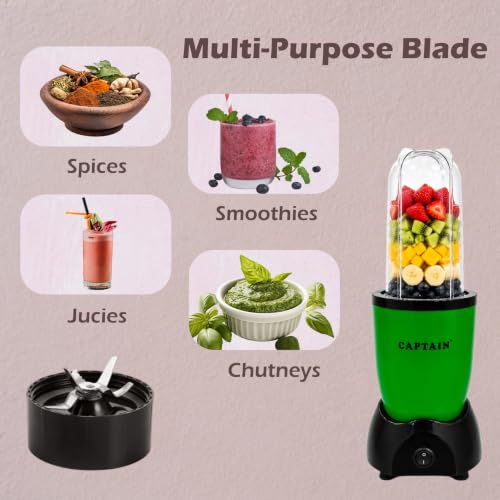 Image of Captain Nutri Blender 500W (2 Jars, 1 Blade)