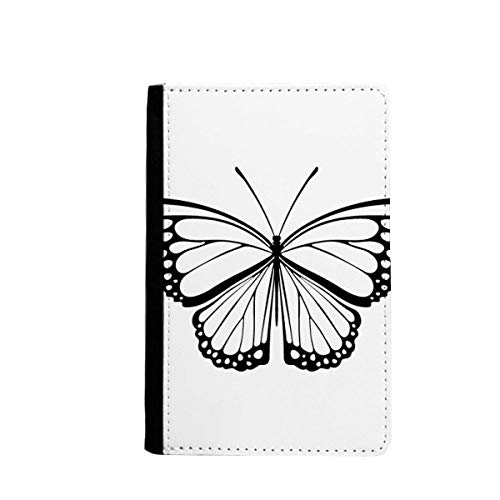 Étui portefeuille de voyage papillon noir protège vos documents lors de vos déplacements