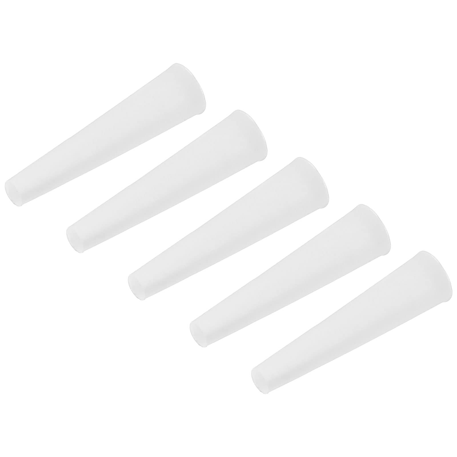 MECCANIXITY Silicone Rubber Tapered Plug 2mm to 4.2mm Solid White for Powder Coating, Painting, Anodizing, Plating, Sandblasting, Laboratory Use 20 Pieces