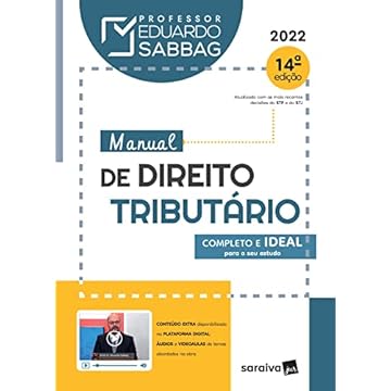 Capa do livro Manual de Direito Tributário - 14ª edição 2022