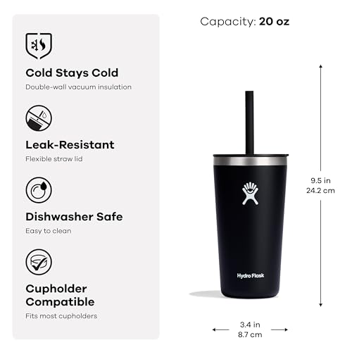 Hydro Flask 20oz All Around Tumbler with Straw Lid — view 3