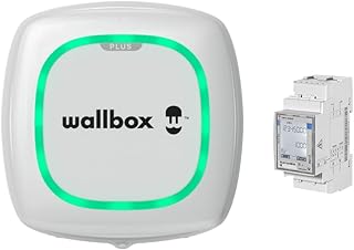 Wallbox Pulsar Plus Solar-Ladepaket - Elektrofahrzeug-Ladegerät (7,4 kW, 5 Meter, Typ 2, WiFi, Bluetooth, OCPP, Innen-/Außenbereich) Weiß + Power Boost, einphasig