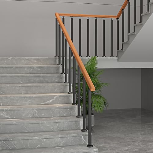 Garde-corps en métal noir pour terrasse et escalier modulable - 6