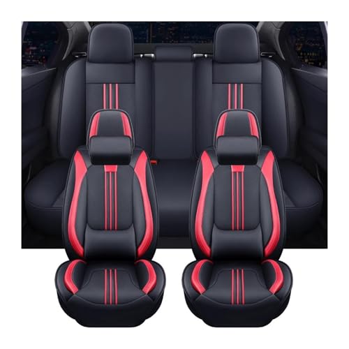 Couvre sièges pour VW Tiguan L Pro en cuir rouge de haute qualité avec coussin