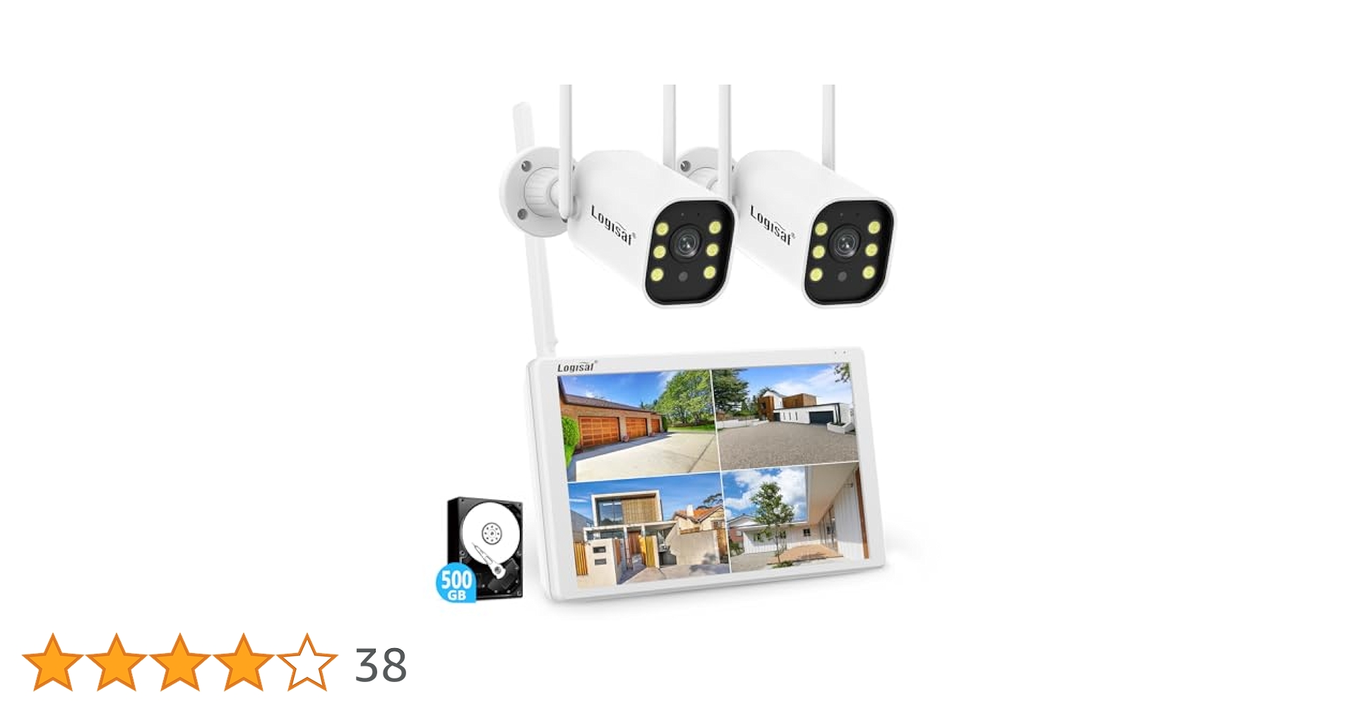 Amazon.co.jp: 【500万画素・信号強化】防犯カメラ 屋外 2台