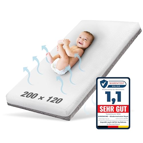 Ehrenkind® Kindermatratze Royal | Baby Matratze 120x200 Standard 100 by...