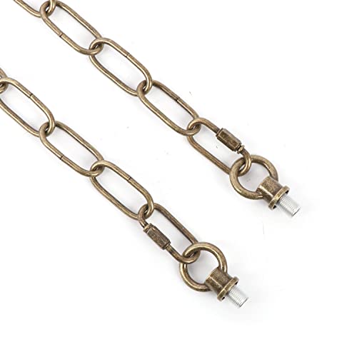 Image of Giluta Antique Bronze Pendant Light Fixture Chain Heavy Duty 15 Feet Chandelier Chain Hanging Extension for Fruit Basket Lantern Plant Supports to 65 lbs Maximum Weight