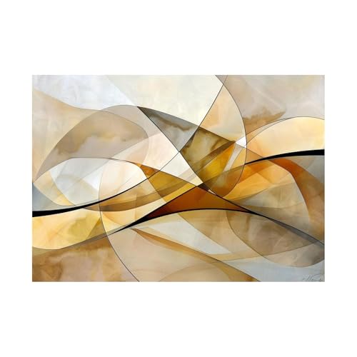 Impression sur toile abstraite 70x100cm sans cadre décoration murale
