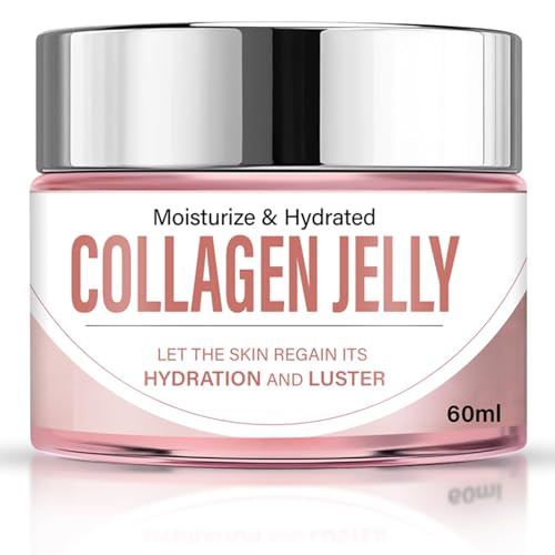 Collagen Jelly Cream,Collagen Cream With Niacinamide & Freeze Dried Hydrolyzed Collagen,Moisturizing and Anti-Aging, Reduces Fine Lines,Dullness, Korean Skin Care