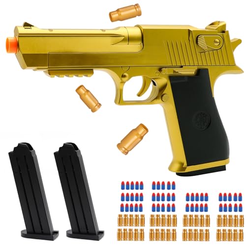 Nogevo Pro Shell-Ejecting Toy Gun - Realistic Empty Shell Ejection with Foam Bullets, Educational Shooting Game for Kids Ages 6+, Birthday Christmas...