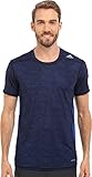 adidas Performance Men's Techfit Base Layer Fitted Tee, Medium, Collegiate Royal/Navy/Black