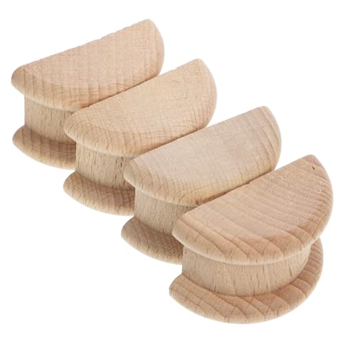 GRIRIW 4pcs Wood Carved Roman Capital Decoration Small Furniture Ornaments Decorative Furniture Applique Onlay