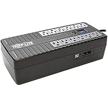 Tripp Lite 850VA UPS Battery Backup Surge Protector Efficient Energy-Star Certified, AVR, 12-Outlet Uninterruptible Power Supply, Dataline Protection, $100,000 Insurance ECO850LCD