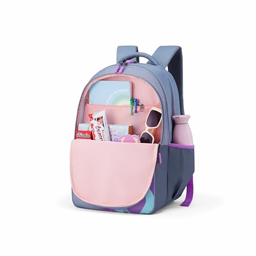 Image of American Tourister Lit | 36 Ltrs | 3 Compartments | Bottle Pocket | Ergonomic Padded Back Panel & Shoulder Straps | Secondary School Backpack | 1 Year International Warranty | Greenish Grey