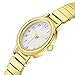 LAIMAI Women's Watch Fashionable Stretch Strap Oval Dial Ladies Wrist Watch Quartz Movement Wrist Watches for Women Easy Reader Daily Waterproof (00-GD)