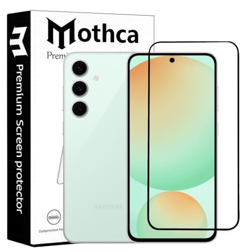 Image of Mothca Military-Grade Tempered Glass Screen Protector Compatible for Samsung Galaxy S24 FE / A36 / A56 / M56 with Edge to Edge Coverage - Case Friendly, Anti-Scratch & Bubble-Free Installation Kit