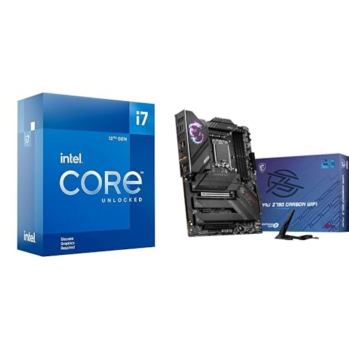 Image of Intel Core i7-12700KF Gaming Desktop Processor + MSI MPG Z790 Motherboard