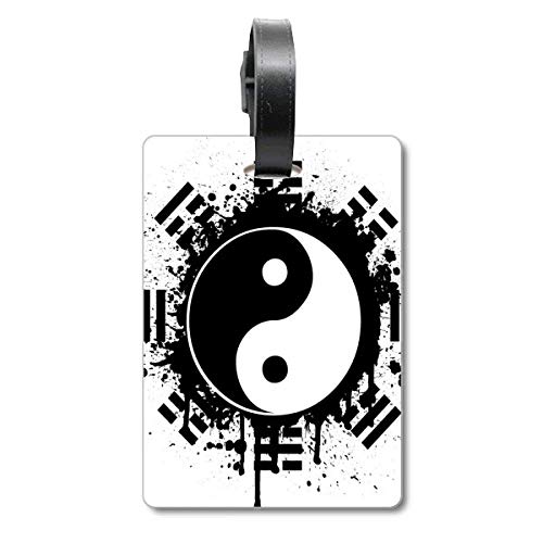Étiquette de voyage Taiji Yin-Yang pour repérer facilement votre valise à l'aéroport